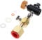 Co2-Nachfüllstation-Adapter Tr21-3 für Quooker-Tanks auf CGA320 W21.8-14 große CO2-Tanks, Schnelltrennanschluss, Aluminium
