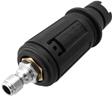 Bestgle Ugello regolabile per idropulitrice, 1/4 di pollice Quick Plug Connect Rotante 0° ad angolo a forma di ventola, ugello spruzzatore punte, 3000 PSI, M14 x 1,5