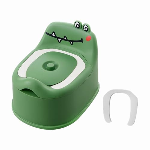 Stgbcst Kleine Dinosaurier wc kleine Toilette Cartoon Infant Baby wc Töpfchen mit rutschfestem Boden für Baby Toilettenaufsatz (Frosch Grün)