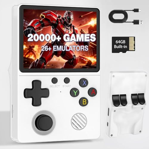 ASTEKID 2026 GB350 Retro Handheld Game Console, with 22,000+ Classic Childhood Games, Long-Lasting Battery Life, Portable Pocket Arcade, Ergonomic Design for Boys And Adults, Supports 30+ Emulators