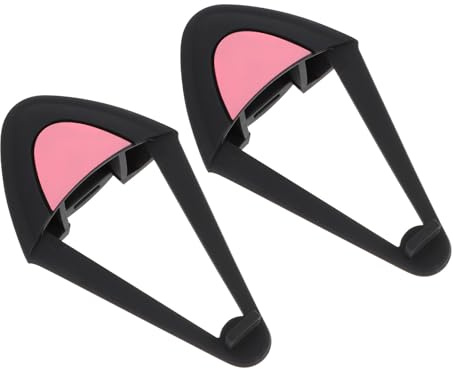 Alipis Cat Ear Headphone Decorations, 1 Pair Black Adorable Headset Accessories for Over-Ear Headphones, Attachable Cat Ear Decors Suitable for Gaming and Daily Use