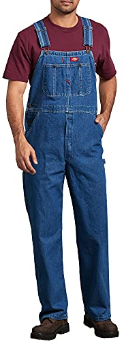 Dickies, Herren, Dickies Denim-Latzhose in Washed-Optik, STONEWASHED INDIGOBLAU, 40W / 32L