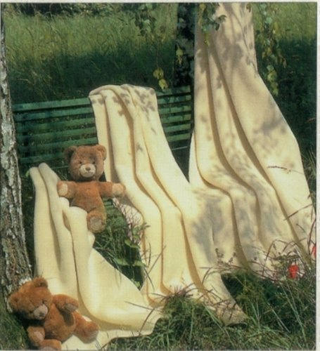 STEINBECK Decke Optilana in wollweiß aus 100% Schurwolle, naturbelassen in Vier Größen, 150x200 cm