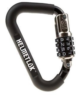 helmetlok Combinación Carabiner Candado de casco se ajusta hasta 1.5 Tubo/MANILLAR