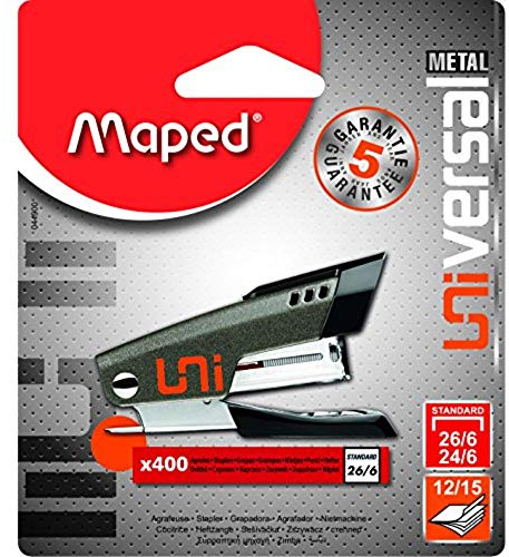 Maped Universal Half Strip Heftgerät mit 400 Heftklammern MINI