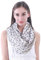 Lina & Lily Damen Loop Schal mit Punkte-Muster (Weiß)