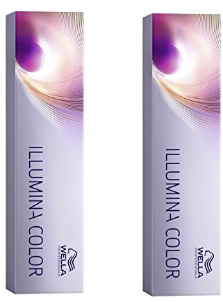 Wella 2x Illumina Color 6/76 Dunkelblond Braun-Violett 60 Ml