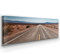 Route 66 USA Panorama - XXL 150x50cm, Leinwand auf Echtholzrahmen aufgespannt, UV-stabil und wasserfest, Kunstdruck für Büro oder Wohnzimmer, XXL Deko FineArtPrint Wandbild