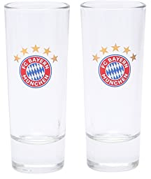 FC Bayern München Schnapsglas - 5 Sterne - Glas 2er-Set FCB