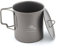 TOAKS Taza/Olla Portátil Ultraligera de Titanio para Acampar (450ml con Tapa[CUP-450-C])