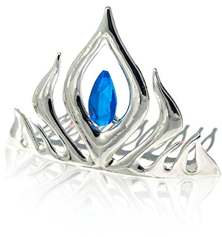 Kuzhi Frozen ELSA Tiara Coronation Crown (Silver)