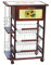 Carrello Noce 3 CASSETTI +Box +Porta Bottiglie H57X37X83