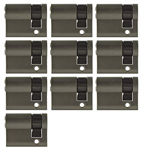 10x Halbzylinder 40 mm gleichschließend 30/10 inkl. 20 Schlüssel