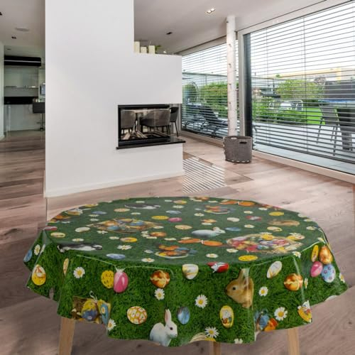 laro Wachstuch-Tischdecke Abwaschbar Garten-Tischdecke Wachstischdecke PVC Plastik-Tischdecken Eckig Meterware Wasserabweisend Abwischbar GAC, Muster:Magnolia Herzen, Größe:130x180 cm
