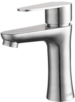 Iwinna Warme und Kaltwaschbecken Wasserhahn Waschtischarmatur mit Griff Spültischarmatur für Waschtisch Waschbecken Wasserhahn