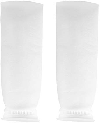 2 Stück Aquarium Filterbeutel Mikron Filterbeutel Filzfiltersocke für Aquarium Süßwasser Salzwasser Aquarien Teiche 150Um 4 Zoll