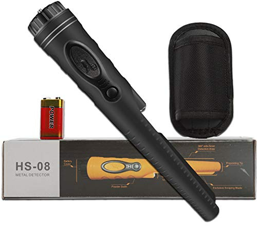 Détecteur de métaux Pinpointer entièrement étanche à 360 ° pour la chasse au trésor Accessoires pour adultes et enfants (trois modes) 2023 Hs08-Noir
