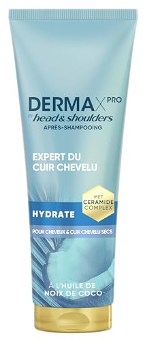 Head & Shoulders DermaXPro by Hydrate After Shampoo, leicht, 220 ml, mit Kokosöl und Keramikkomplex, trockenes Kopfleder