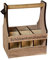 UNUS Home Schützenhandtasche Bier, Flaschenträger aus Holz für 6 Flaschen, Bierträger mit Flaschenöffner, Geschenkidee Männer, Schützenfest, Vatertag