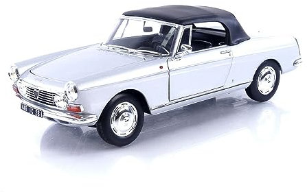 NOREV - Peu 404 Cabriolet - 1967-1/18, Silver