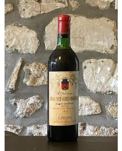 Vin rouge, Saint Estephe, Château Site Haut Vignoble 1970