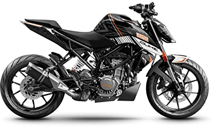 ARider Dekor (Aufkleber) für KTM Duke 125/390 2017-2022 | Stripe Edition (Weiß)