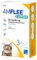 AMFLEE Combo Flohmittel für Katzen, 50 mg/60 mg Lösung zum Auftropfen für Katzen mit Fipronil und (S)-Methopren, 3 Einzeldosis-Pipetten