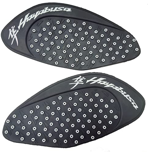 Motorrad Benzin Tank Gasoline Tank Pad Traktion Side Gas Fuel Knee Grip Gleitschutz Aufkleber Kompatibel mit Suzuki Hayabusa GSXR1300 2008-2016