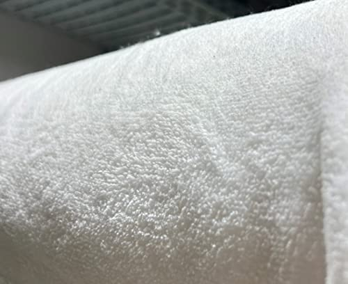 Teddystoff Mikrofaser - weiß - 155cm breite - 100% Polyester