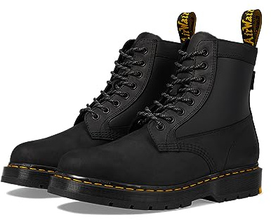 Dr. Martens 31190001 8 Eye Boot Men Black Connection Wp & Black Coated Nylon UK 6