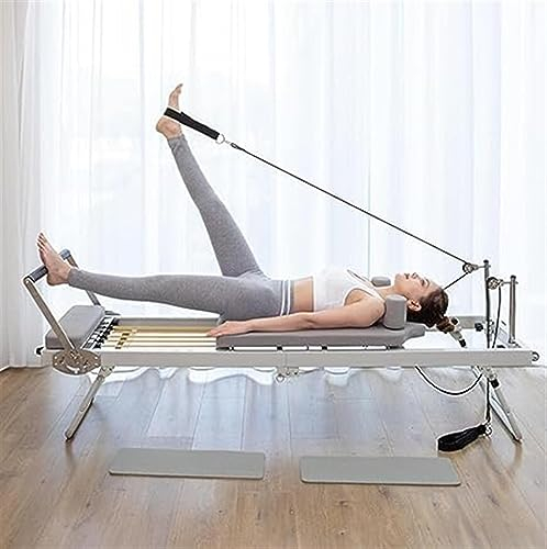 WENNEWU Reformer - Pilates Reformer Workout -Maschine Für Home -Fitnessstudio - Cardio Fitness Rebounder - Bis Zu 300 Pfund Gewichtskapazität