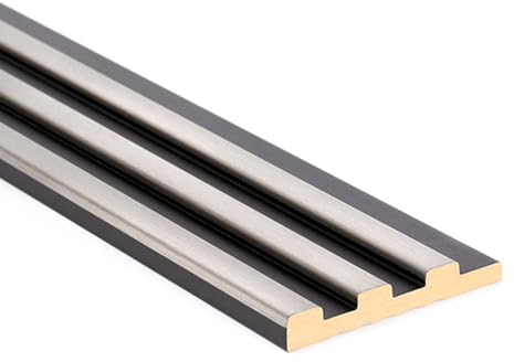 Bildershop-24 Abschlussleiste für Wandpaneele & Deckenpaneele Dekowa in Edelstahl Schwarz 262 x 10,7 x 1,5 cm