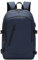 DEEVORCA Mode Herren Rucksack Anti-Diebstahl wasserdichte 17.3 Zoll Laptoptasche mit USB Ladeanschluss Schulrucksack für Arbeit Reisen Business Täglich Männer Groß Tagesrucksack Blau