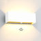 Kingwen 30W LED Wandlampe Aussen mit Bewegungsmelder Aussenlampe 3000K Wandleuchten mit Bewegungsmelder Warmweiss LED Wandleuchte Innen Rechteckig Verstellbar Abstrahlwinkel Außenwandleuchte