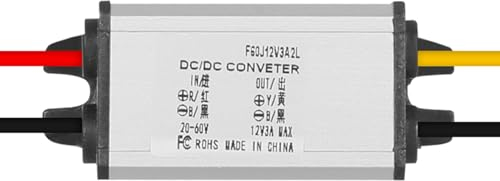 DEWIN Spannungswandler, DC-Leistungswandler 36V 48V 60V bis 12V 3A DC-DCWandler Abwärtswandler Buck-Stromversorgungsmodul Spannungsregler