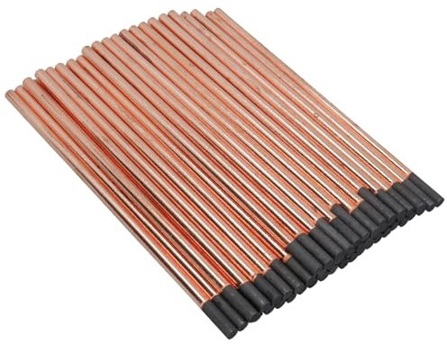 Lot de 50 tiges d'électrodes en carbone pour soudage à l'arc, 10 mm x 305 mm