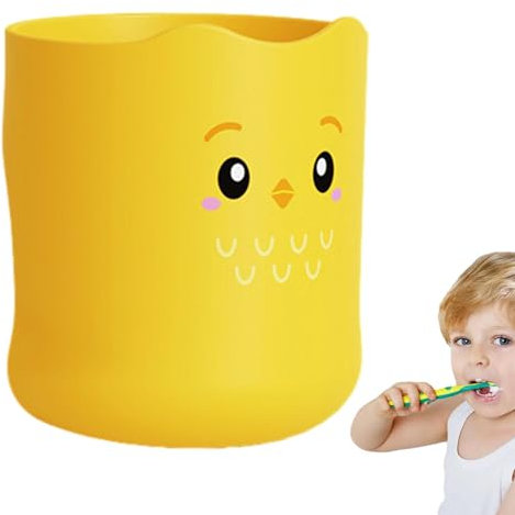 Gobelet brosse à dents pour , porte-brosse à dents pour , porte-dentifrice et tasse cartoon de 300 ml, tasse ergonomique pour , verre incassable pour brosse à dents, dentifrice