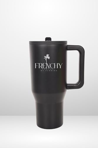 Prestahome Gourde Mug isotherme Etanche avec Paille rétractable de 887 ml, Froid et Chaud Pendant plusieurs heures - Thermos Lavable au Lave-Vaisselle - Gourde Isotherme Sans BPA (noir)