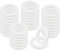 EIHI 50 Stück Fitschenringe Kunststoff Zimmertüren，Unterlegscheiben Türscharnier 10 Mm X 20 Mm Montageringe Ohne Abriebspuren,1mm 25 Pcs & 2mm 25 Pcs