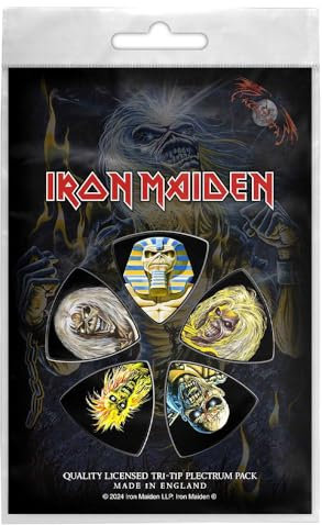 Iron Maiden Classic Albums Indifférent Lot de médiators multicolore Nylon
