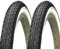 2 Cubiertas 20x1.75 Negro Blanco