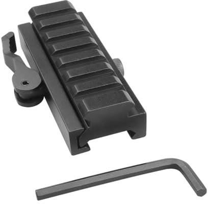 HOUSON 7 Slot Picatinny-Schiene Adapter, Picatinny Schiene Adapter 20 mm auf 20 mm Tactical Scope Extend Mount Adapter KC10