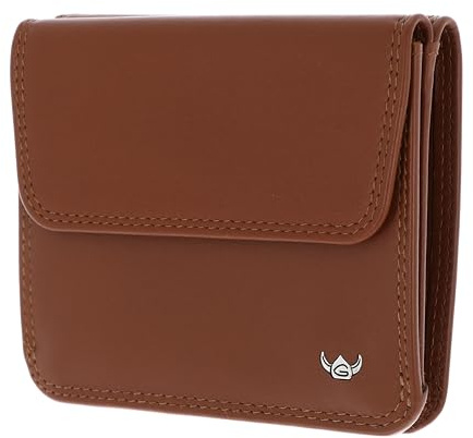Golden Head Leder Geldbörse Polo RFID Protect Überschlagbörse 1174 Cognac braun