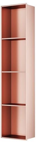 Baodiale Nicchia per doccia in acciaio inox color oro rosa, porta shampoo e articoli da toeletta impermeabile, organizer per alcova per bagno e cucina