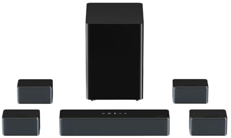 WAFOHSR Soundbar Dolby Atmos Con Subwoofer Wireless, 4 Altoparlanti Surround, Home Theater Connettività Versatile(Poseidon D80 Boom)