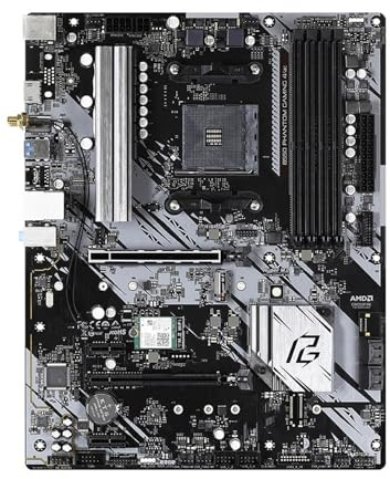 Carte mère Fit for ASROCK B550 Phantom Gaming 4/AC Support AMD AM4Ryzen 5 5600X 5600G 7 5800X3D 9 5900X CPU DDR4 4733 + (OC) SATA3 Hyper M.2 ATX