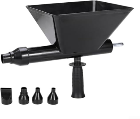 Electric Grout Injector Automatic Pointing Machine Cement Caulking Tool with Funnel Port for Wall Repair Tuck Pointer 5 Tips White(Black)