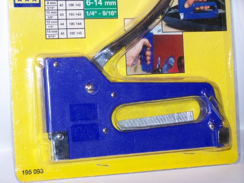 LUX 195093 Handtacker Größe Feindrahtklammern 6-14 mm BASIC