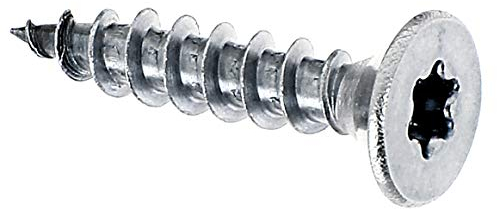 Alberts 338763 Vis à bois Medi-Fix | sans embout, | acier inoxydable | Ø 5 x 25 mm | Set de 16 pièces