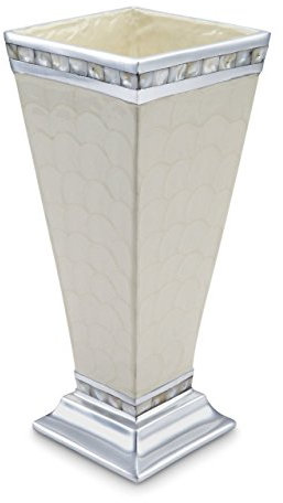 Julia Knight Classic Vase, 12.5-Inch, Snow, White